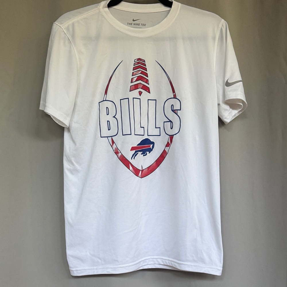 Nike Men's White Bills Football Graphic Tee